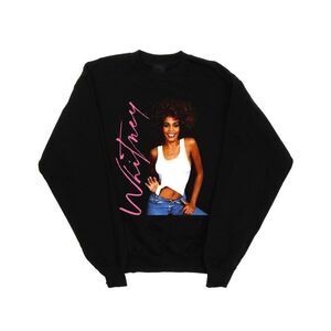 Whitney Houston Mens Whitney Smile Sweatshirt / Black
